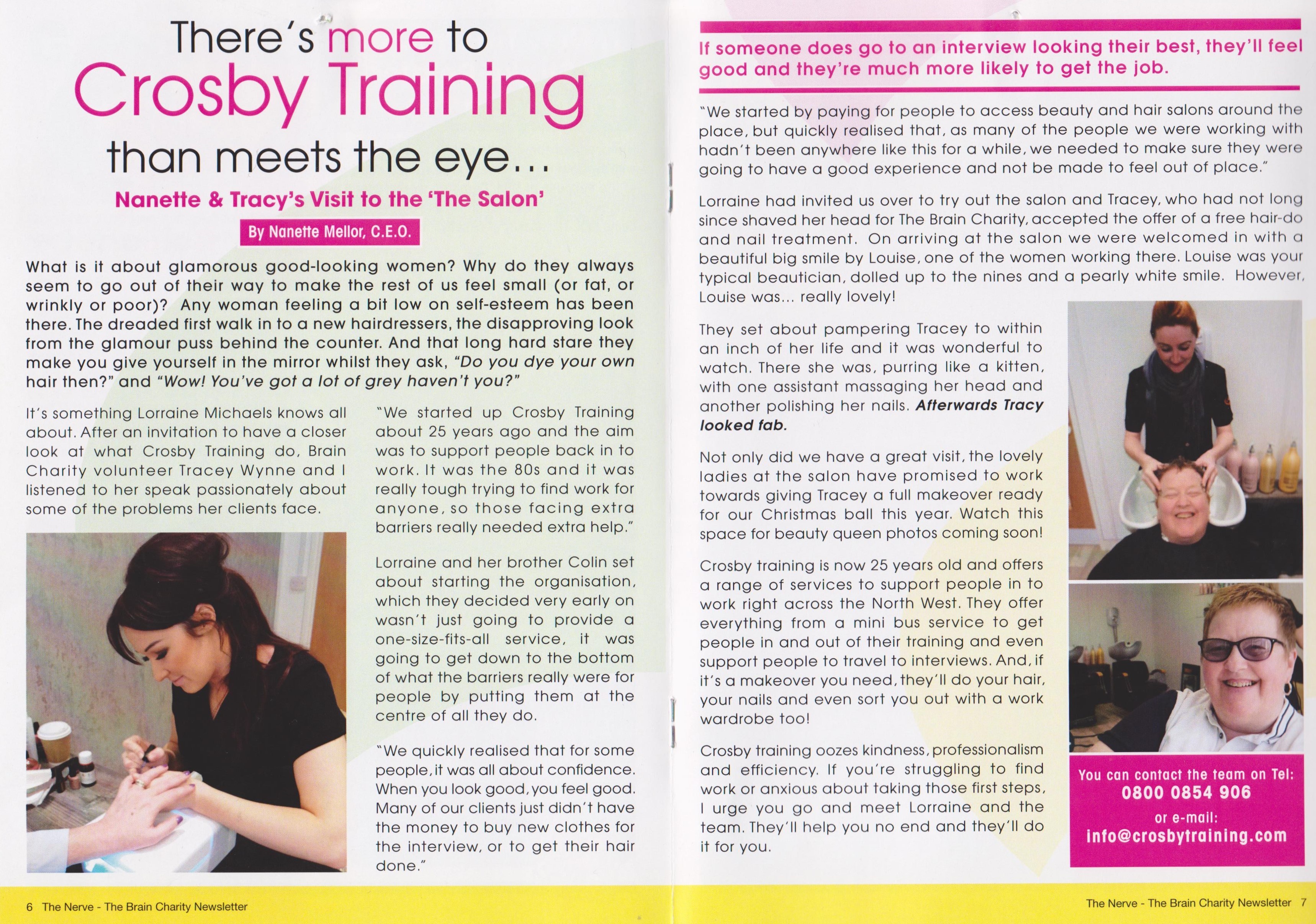The Salon Crosby Training