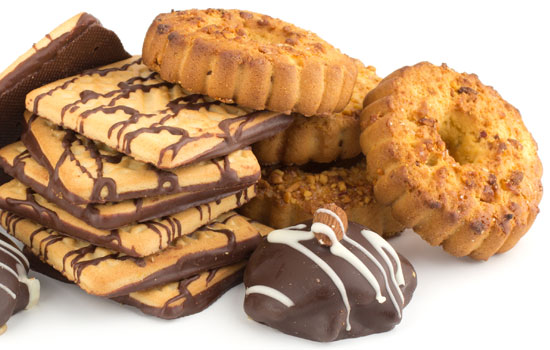 A selection of biscuits. 