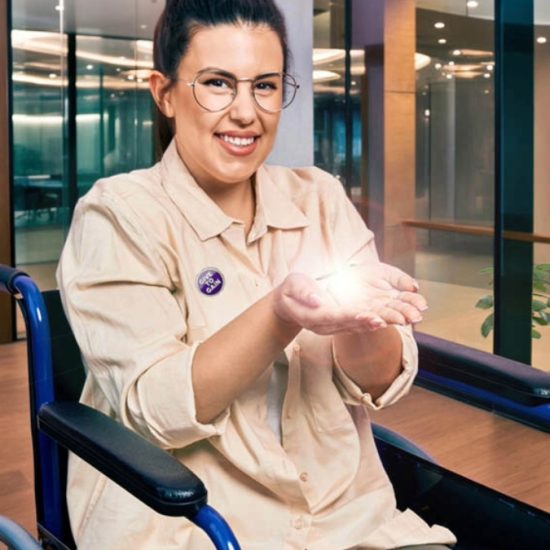 Learner in wheelchair celebrates IWD